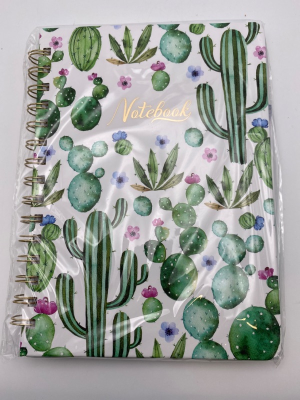 Photo 1 of Cactus Flowers Spiral Notebook 6"x8.5" New