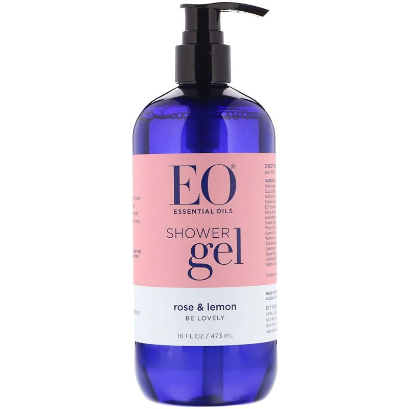 Photo 1 of EO Rose and Lemon Shower Gel, 16 Fl Oz 2 Pack