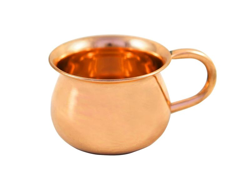 Photo 1 of 8 Ounce Alchemade 100% Pure Copper Cup - Use for Smoothies, Moscow Mules, Other Cocktails, and Your Favorite Beverages - Copper Drinkware - Copper Mug