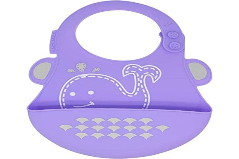 Photo 1 of Silicone Baby Bibs for Baby & Toddler, Adjustable Size, BPA & Phthalate Free, 6 Month+ New