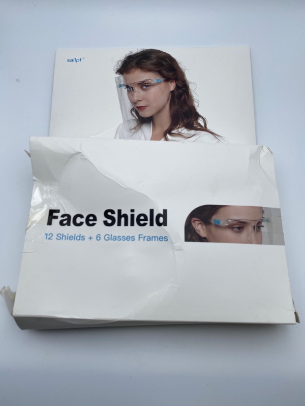 Photo 6 of Face Shields Set with 12 Replaceable Anti Fog Shields and 6 Reusable Colored Glasses for Man and Women to Protect Face and Eyes New