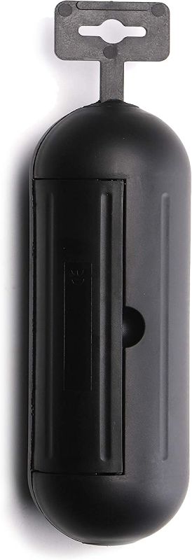 Photo 1 of 2 Pack Extension Cord Protective Cover Set (Black) | Indoor Outdoor Water-Resistant Holder for Holiday String Lights and Wires | Capsule Shaped Protector with Large Compartment New