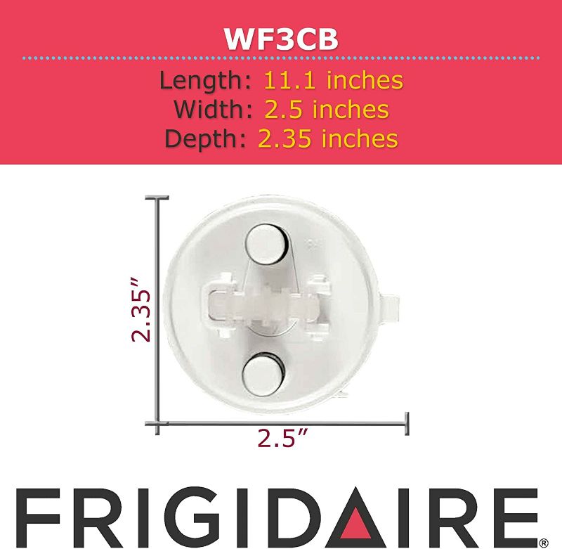 Photo 4 of Frigidaire WF3CB Puresource3 Refrigerator Water Filter , White, 1 Count (Pack of 1) New