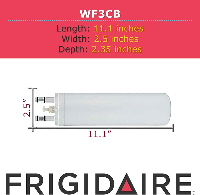 Photo 3 of Frigidaire WF3CB Puresource3 Refrigerator Water Filter , White, 1 Count (Pack of 1) New