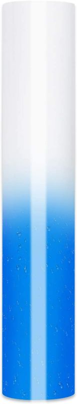 Photo 1 of GIRAFVINYL Color Changing Vinyl ,Cold Turns Clear to Blue Vinyl Permanent Adhesive Vinyl for Home Decor,Tumbler ,12" x 6FT New