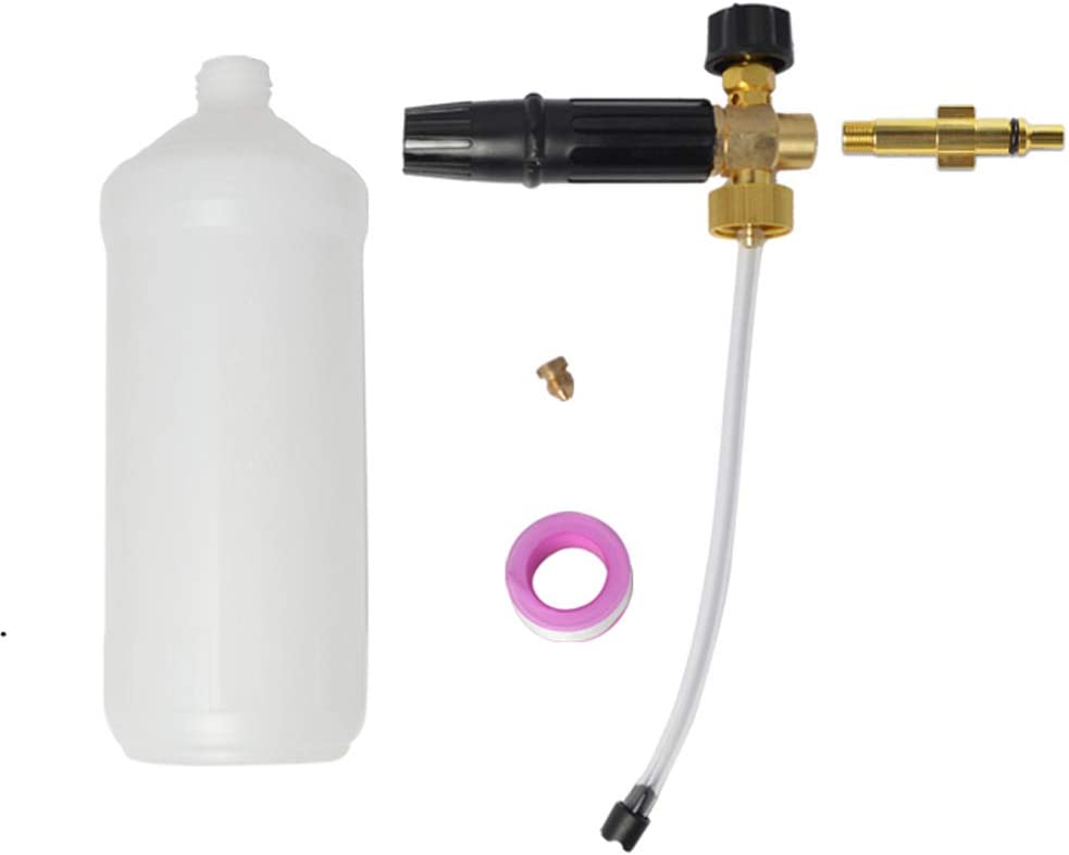 Photo 3 of BEARFORCE Pressure Washer Foam Cannon with Adapter & 1.10mm & 1.25mm Nozzle, Compatible with Electric Power Washer Lavor Briggs & Stratton Craftsman Comet Earthwise New