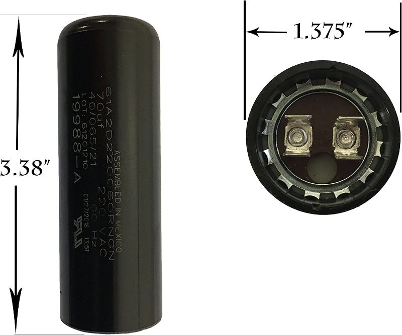 Photo 2 of Genie 19988A OEM Garage Door Opener Capacitor Replacement, by Fairbanks Electric (1) New