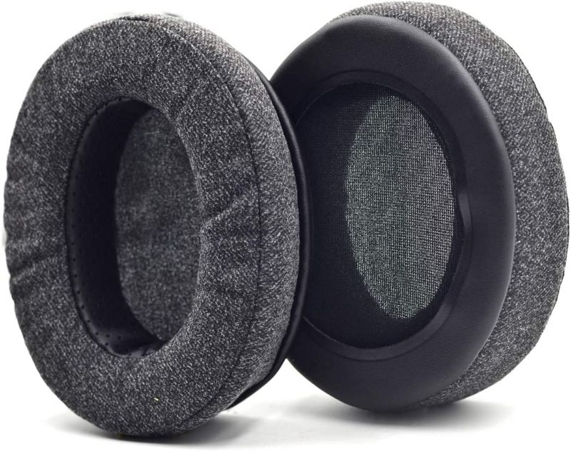 Photo 1 of defean Upgrade Ear Pads Replacement Gray Flannel Memory Foam Compatible with Audio-Technica M40X M50 M50X MSR7 / Fostex T50RP / MDR 7506 / Hyperx Cloud Alpha hyperx Cloud Headset new