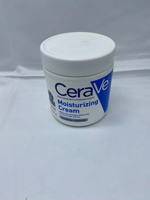 Photo 5 of CeraVe Moisturizing Cream | Body and Face Moisturizer for Dry Skin | Body Cream with Hyaluronic Acid and Ceramides | Normal | Fragrance Free | 19 Oz | New