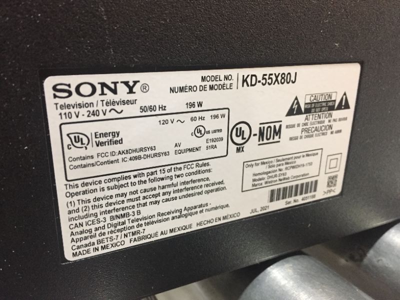 Photo 3 of SONY X80J 4K HDR LED with Smart Google TV (2021)