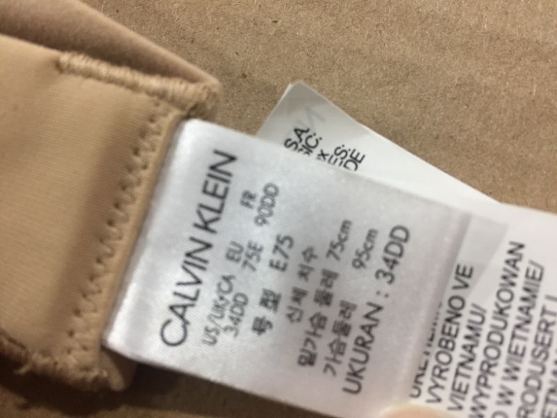 Photo 2 of CALVIN KLEIN 34 DD WOMENS SKIN TONE BRA