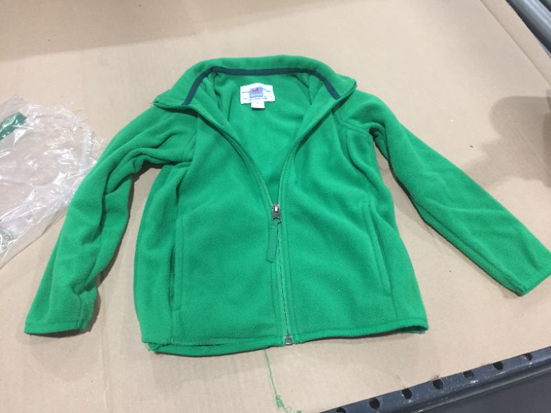 Photo 1 of AMAZON ESSENTIALS GREEN KIDS SWEATER, SIZE XS