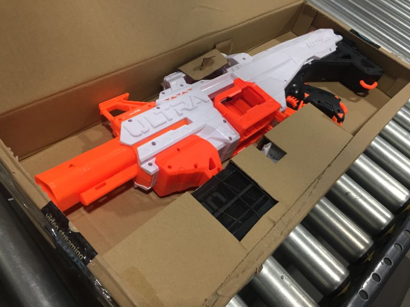 Photo 2 of NERF Ultra Select Fully Motorized Blaster, Fire for Distance or Accuracy, Includes Clips and Darts, Compatible Only Ultra Darts