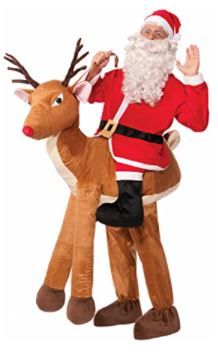 Photo 1 of Forum Novelties Men's Santa Ride-A-Reindeer Adult Costume, ONE SIZE
