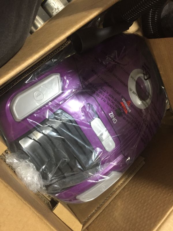 Photo 3 of Bissell Zing Lightweight, Bagged Canister Vacuum, Purple, 2154a