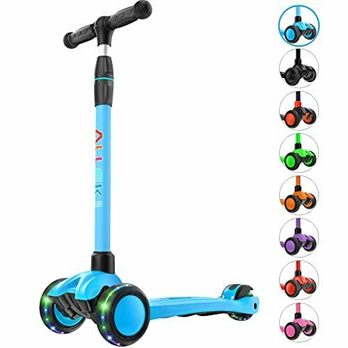 Photo 1 of Allek Kick Scooter B03 Lean 'N Glide 3-Wheeled Push Scooter, BLUE