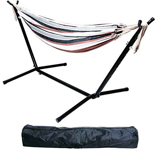 Photo 1 of BalanceFrom Double Hammock with Space Saving Steel Stand and Portable Carrying
