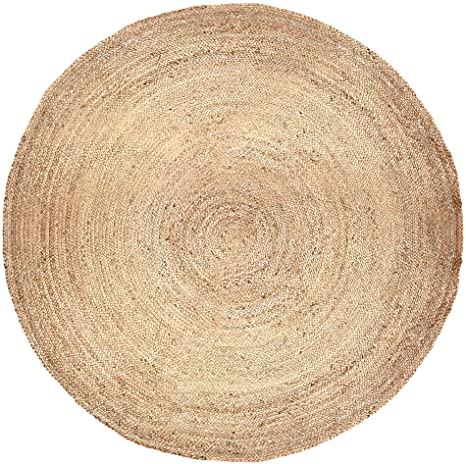 Photo 1 of 6 FOOT ROUND WOVEN JUTE RUG