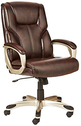 Photo 1 of AmazonBasics High-Back Executive Chair - Brown