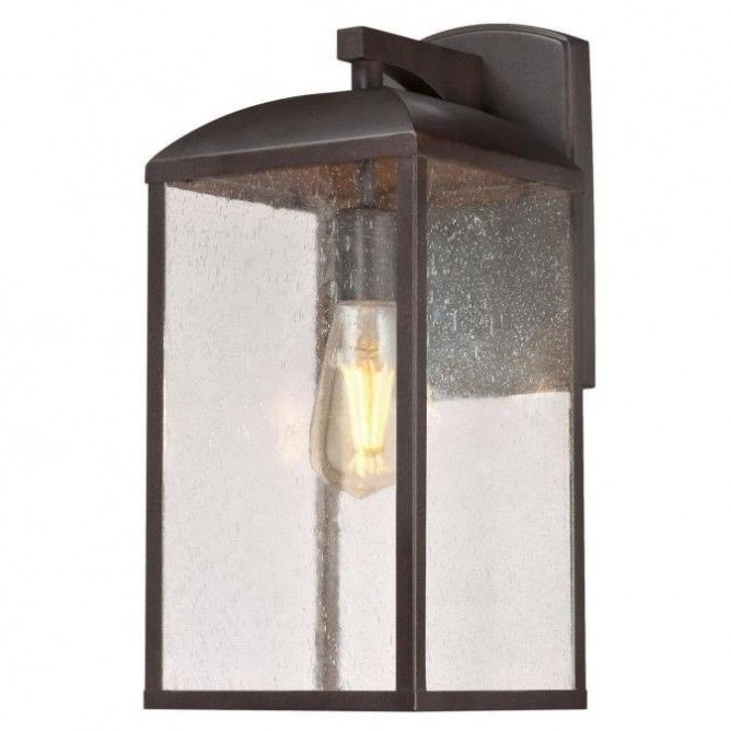 Photo 1 of Westinghouse Piazza Outdoor Wall Fixture - 120V - Clear Seeded Glass - Victorian Bronze Finish
