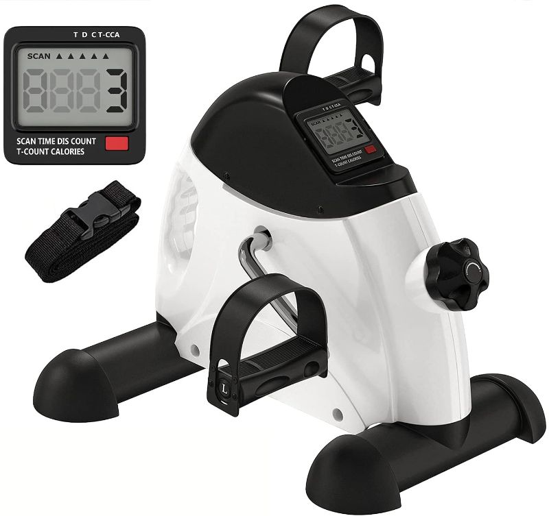 Photo 1 of CRUSSAC Portable Exercise Pedal Bike for Legs and Arms, Mini Exercise Peddler with LCD Display Includes Cushion Pad