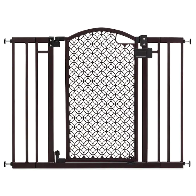 Photo 1 of 42-in 30-in Bronze Metal Safety Gate with Extensions