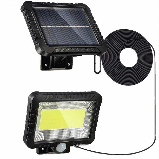 Photo 1 of 3PK Genkent 100COB Led Solar outdoor motion sensor lights upgraded Solar Panel, Split Solar Light, Xmas Decor IP65 Waterproof Technology(Security & Permanent On all night)