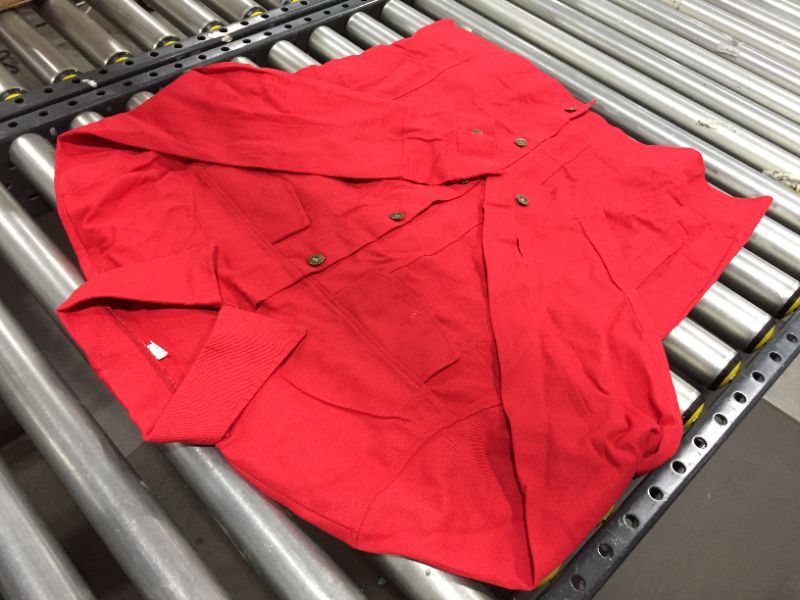 Photo 3 of SIZE XXXL RED WORK BUTTON UP SHIRT, ASIA SIZING