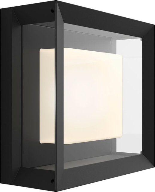 Photo 1 of Philips - Hue White and Color Ambiance Econic Outdoor Wall and Ceiling Light - Black
