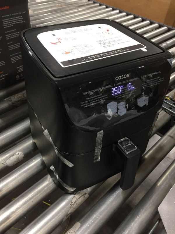 Photo 1 of COSORI Air Fryer Oven Combo 5.8QT Max Xl Large Cooker (Cookbook with 100 Recipes), One-Touch Screen with 11 Precise Presets and Shake Reminder, Nonstick and Dishwasher-Safe Square Design Basket, Black
