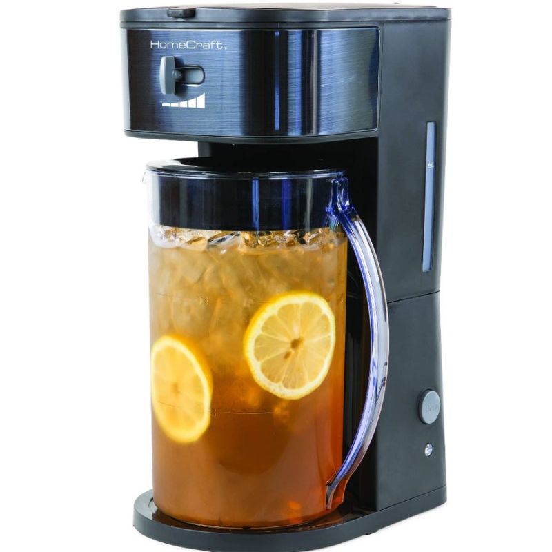 Photo 1 of HomeCraft 3-Quart Black Stainless Steel Café' Ice Iced Coffee and Tea Brewing System