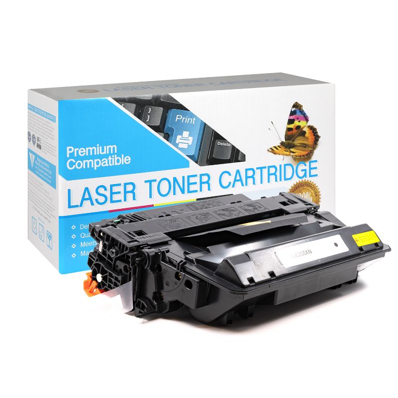 Photo 1 of Dependable Brand Black Compatible Toner Replacement Cartridge for HP CE255X, 55X
