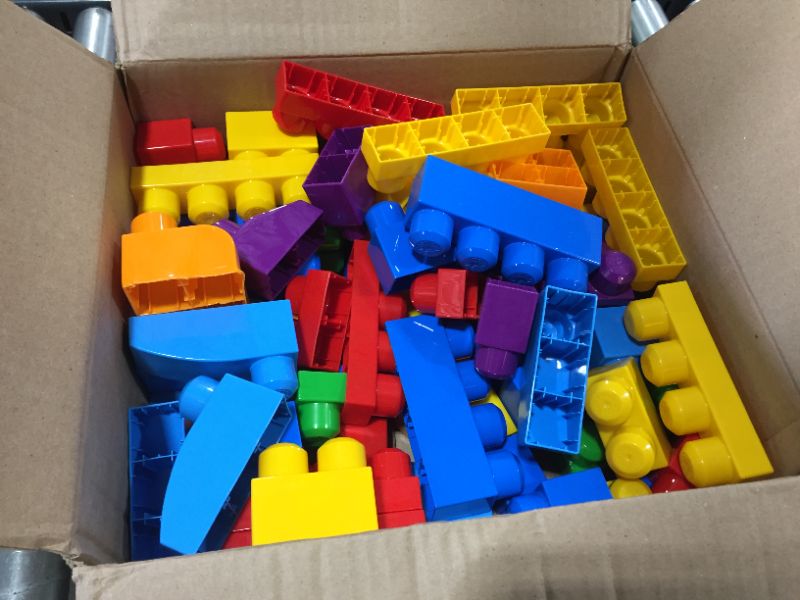 Photo 2 of Mega Bloks First Builders Big Building Bag with Big Building Blocks, Building Toys for Toddlers (80 Pieces)
