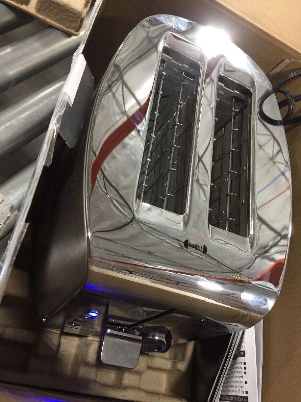 Photo 1 of KRUPS KH732D Breakfast Set 2-Slot Toaster with Brushed and Chrome Stainless Steel Housing