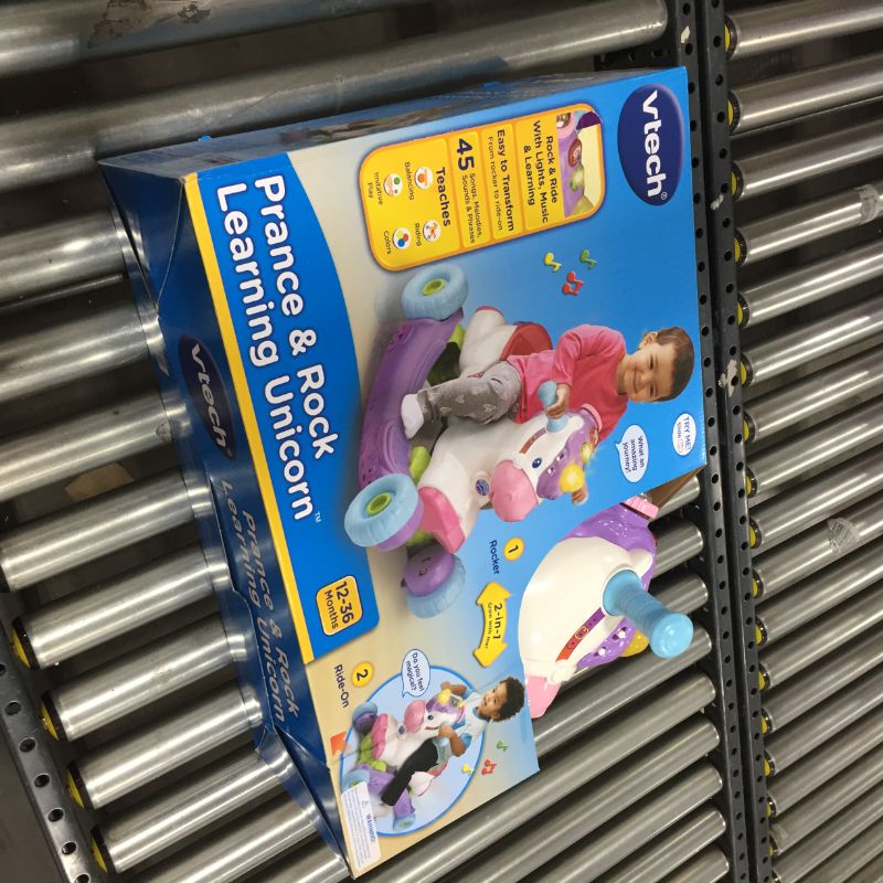 Photo 1 of VTech Prance and Rock Learning Unicorn, Rocker to Rider Toy