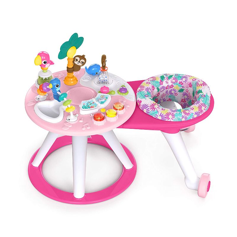 Photo 1 of Bright Starts Around We Go 2-in-1 Walk-Around Baby Activity Center & Table, Tropic Coral, Ages 6 Months+