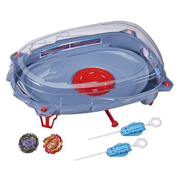 Photo 1 of Beyblade Burst Surge Speedstorm Motor Strike Battle Set -- Battle Game playset with Motorized Beyblade stadium, 2 Battling Top Toys and 2 Launchers