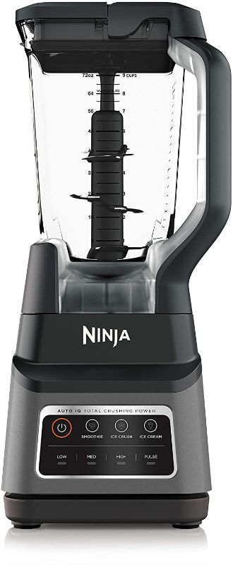 Photo 1 of Ninja BN701 Professional Plus Bender, 1400 Peak Watts, 3 Functions for Smoothies, Frozen Drinks & Ice Cream with Auto IQ, 72-oz.* Total Crushing Pitcher & Lid, Dark Grey