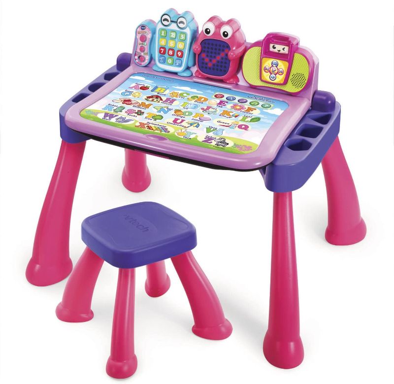 Photo 1 of VTech Touch and Learn Activity Desk Deluxe, Pink