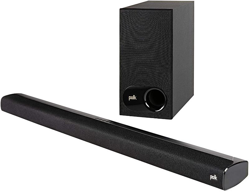 Photo 1 of Polk Audio Signa S2 Ultra-Slim TV Sound Bar | Works with 4K & HD TVs | Wireless Subwoofer | Includes HDMI & Optical Cables | Bluetooth Enabled, Black