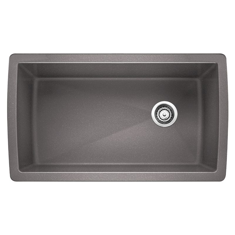 Photo 1 of BLANCO, Trufle 441765 DIAMOND SILGRANIT Super Single Undermount Kitchen Sink, 33.5" X 18.5"