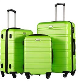 Photo 1 of COOLIFE Luggage 3 Piece Set Suitcase Spinner Hardshell Lightweight TSA Lock 4 Piece Set