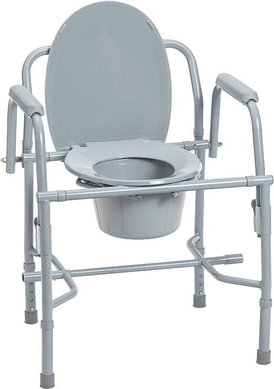 Photo 1 of Drive Medical K. D. Deluxe Steel Drop-Arm Commode