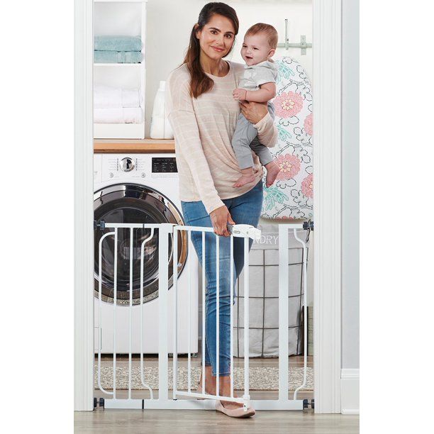 Photo 1 of Regalo Easy Step 38.5-inch Extra Wide Walk Thru Baby Gate