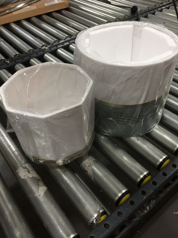 Photo 1 of Aden Grey With Marble Pots - 6.7 + 5.4 Inch