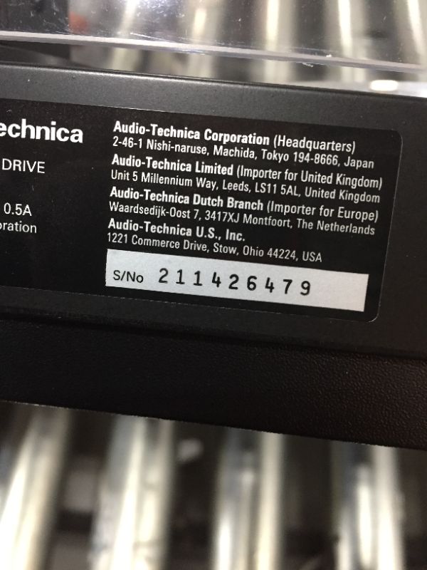 Photo 4 of Audio-Technica AT-LP60X-BK Fully Automatic Belt-Drive Stereo Turntable, Black, Hi-Fi, 2 Speed, Dust Cover, Anti-Resonance, Die-Cast Aluminum Platter