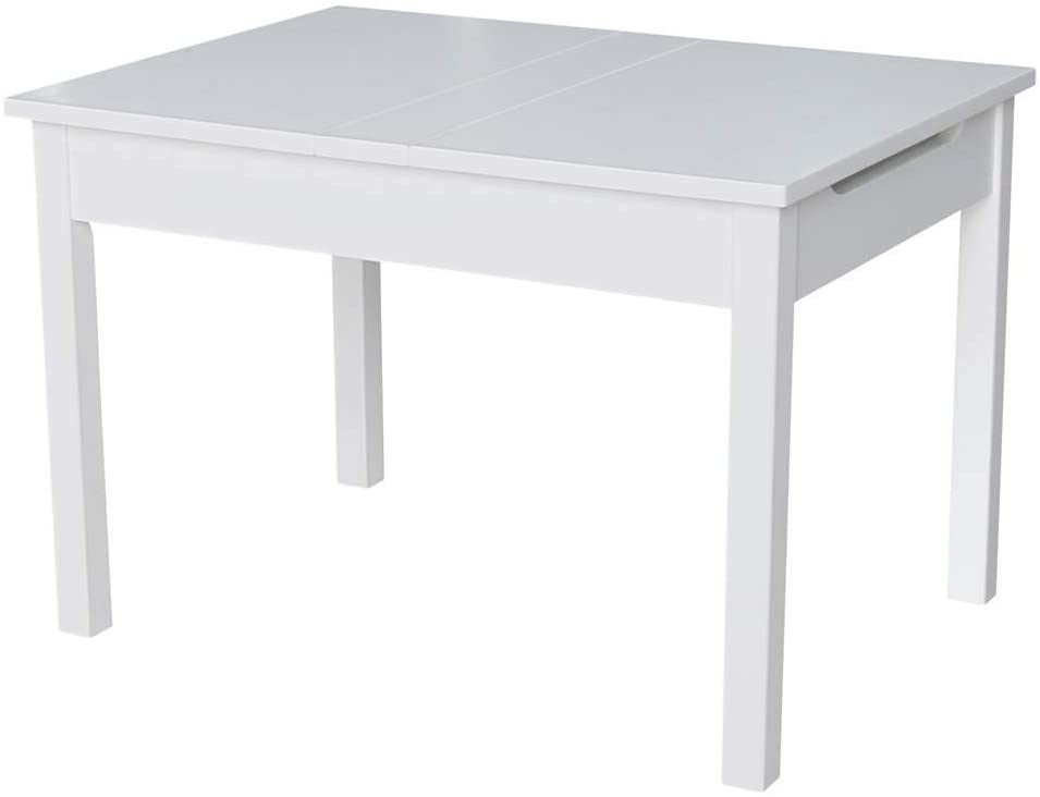 Photo 1 of International Concepts Table With Lift Up Top For Storage, White