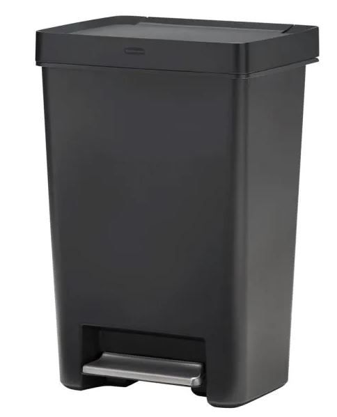 Photo 1 of 12.4G Premier Series II Step-On Trash Can with Lid Lock and Slow Close Set of 4