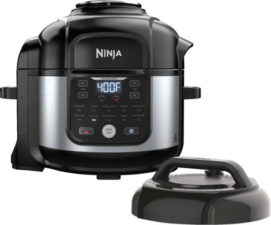 Photo 1 of Ninja Foodi 8qt 9-in-1 Deluxe XL Digital Multi Cooker with Air Fryer - Stainless Steel/Black
