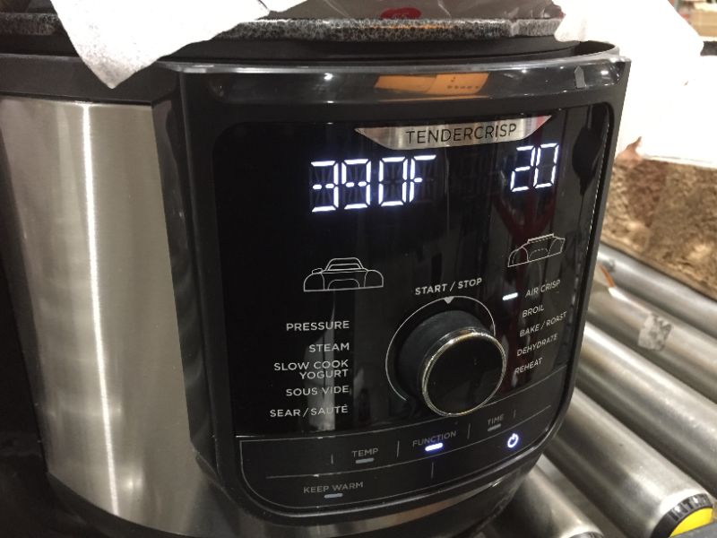 Photo 2 of Ninja Foodi 8qt 9-in-1 Deluxe XL Digital Multi Cooker with Air Fryer - Stainless Steel/Black
